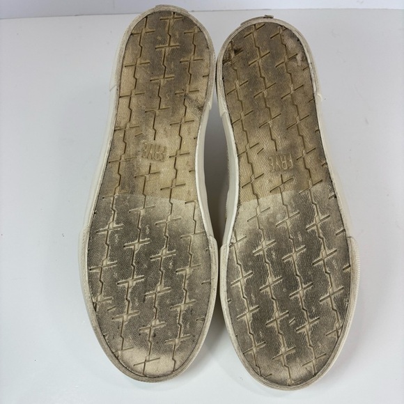 Frye Gia Tweed Canvas Slip On Tan Tennis Shoes Sz 8.5 M Boho Casual Everyday - Picture 9 of 9
